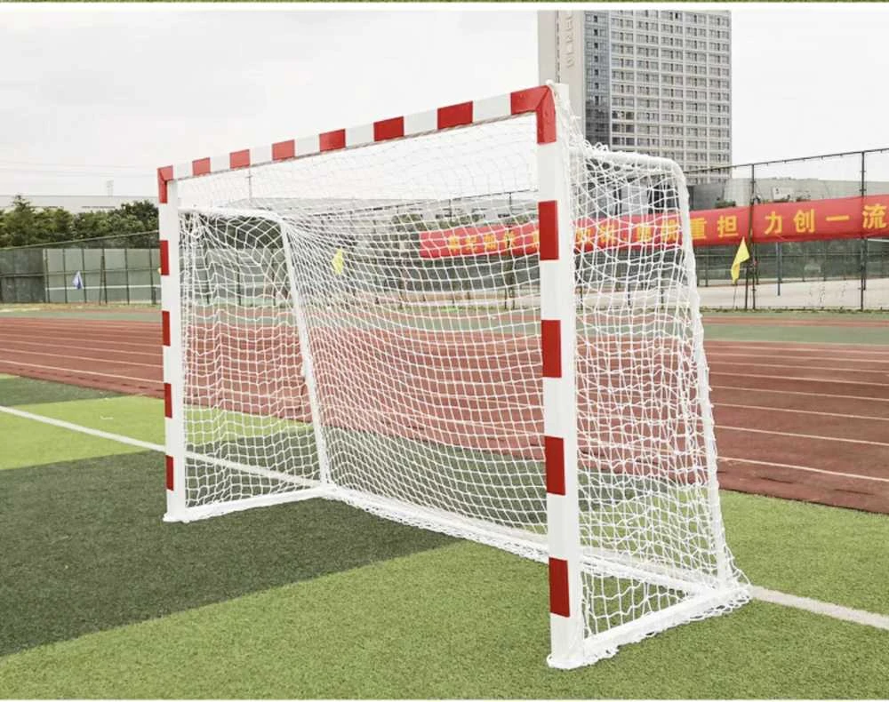 Profesionali futbolo vartai su tinklu 300x200 cm - Raudonai baltas