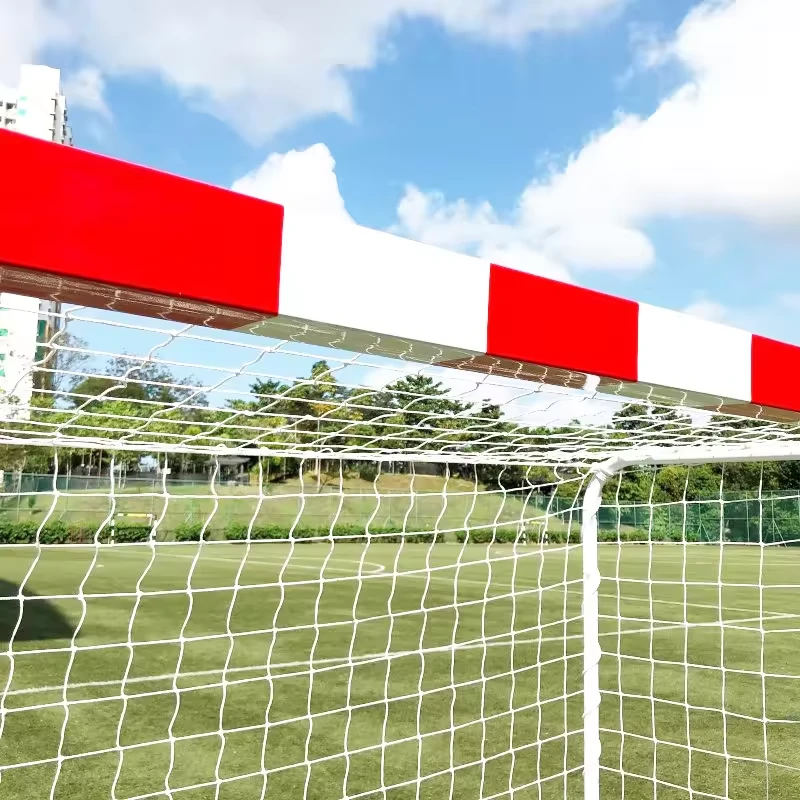 Profesionali futbolo vartai su tinklu 300x200 cm - Raudonai baltas