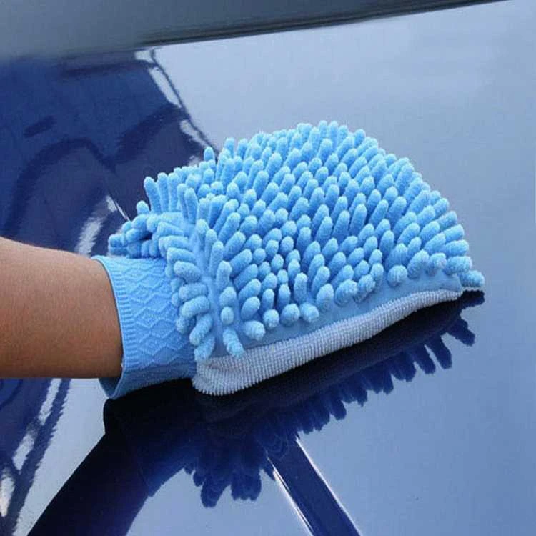 Automobilių plovimo pirštinė, skirta plauti automobiliu - tamsiai rožinė