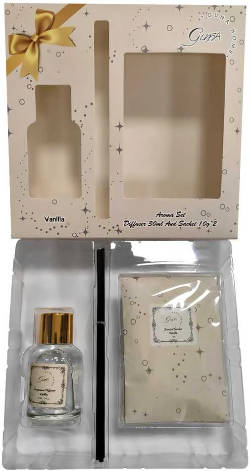 Drėkintuvas Guna Home Aromatinis Difuzorius 30 ml + Vanilės Kvapo Maišelis