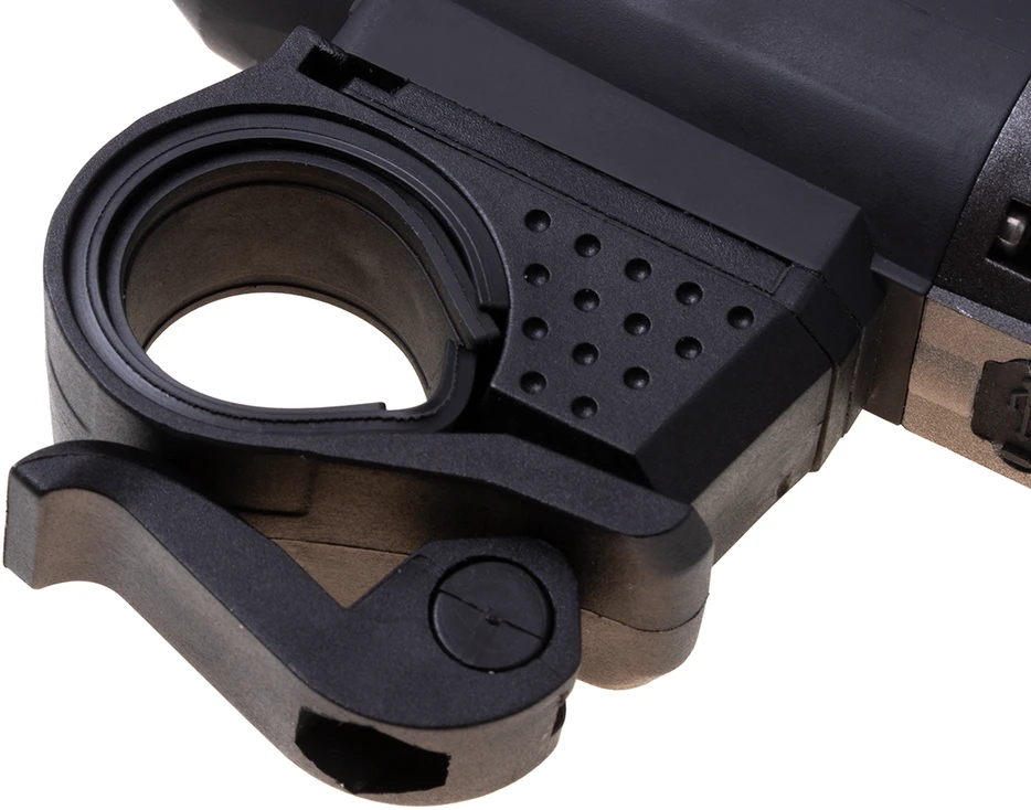 Nustatykite dviračio žibintuvėlį su USB + raudonos lydinio lempute