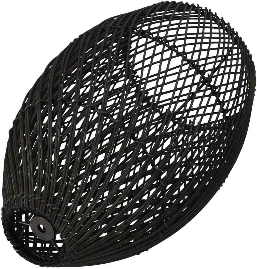 Pakabinamas šviestuvas Rustic Rattan Lempa - 25cm (Juoda)