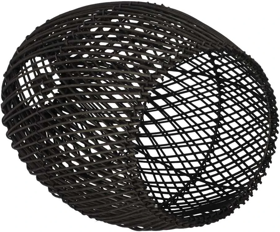 Pakabinamas šviestuvas Rustic Rattan Lempa - 25cm (Juoda)