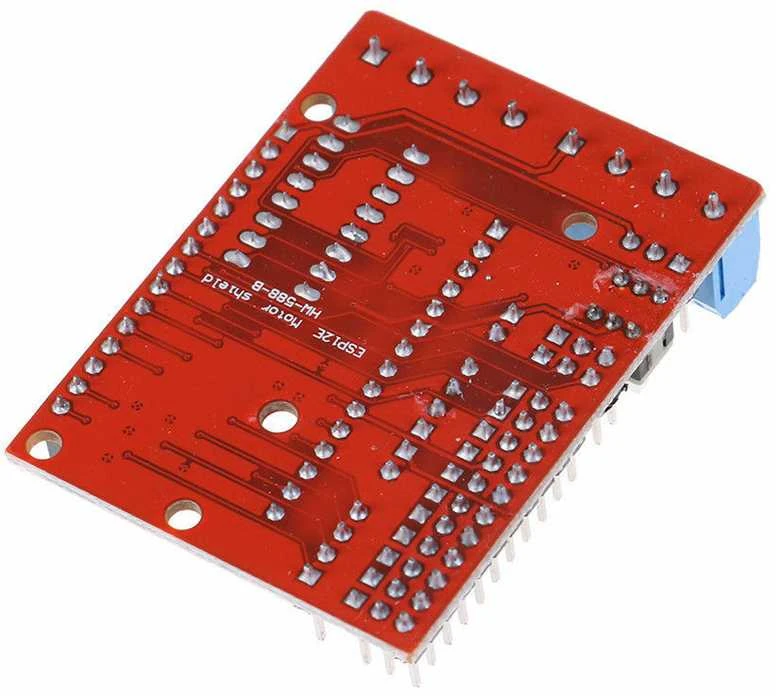 L293D variklio valdiklis, skirtas ESP8266 „WiFi ESP12E LUA“ - raudona