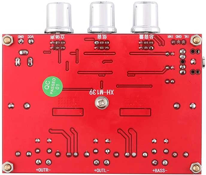 TPA3116D 2.1 Galia Didinimo Įtaisas 2x80W + 100W Subwoofer