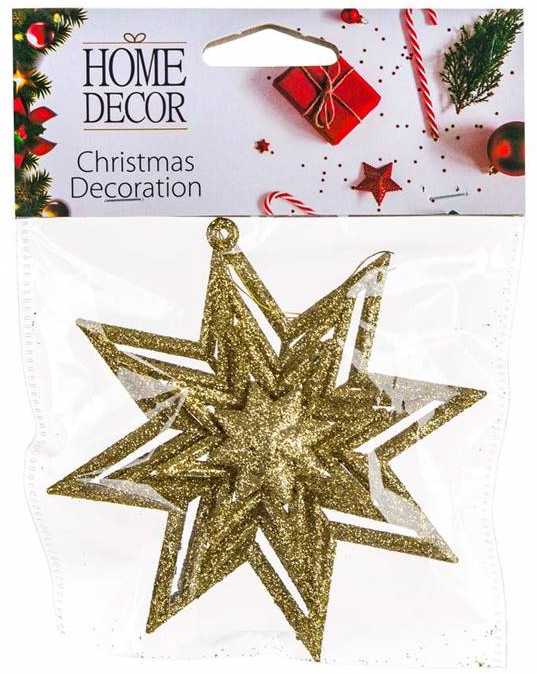 Home Decor Šventinė Dekoracija Žvaigždė Auksinė