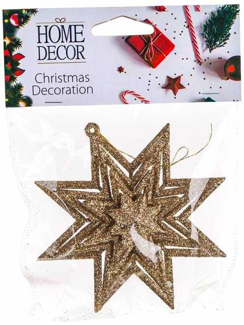 Home Decor Šventinė Dekoracija Žvaigždė Auksinė