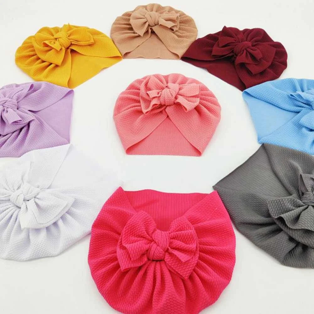 Kepurė Kūdikių turbanas su lankeliu - purpurinis