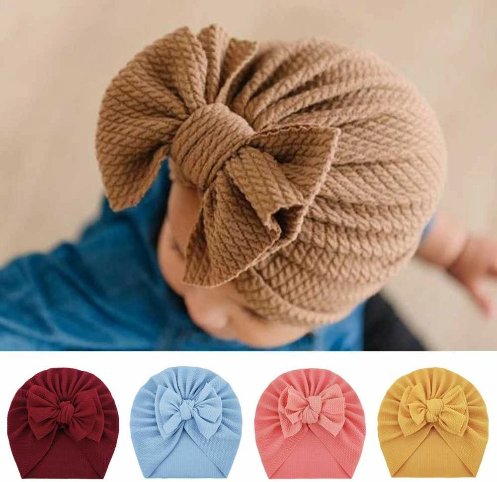 Kepurė Kūdikių turbanas su lankeliu - purpurinis