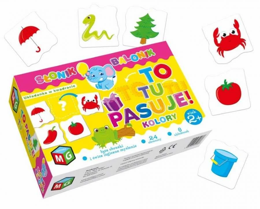 Multigra Švietimo žaidimas - Kolorų dėlionė - Tinka čia