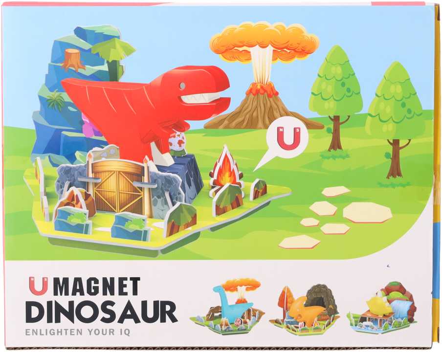 Edukacinė žaislas dinozauras - brachiosaurus su magnetinėmis dalimis