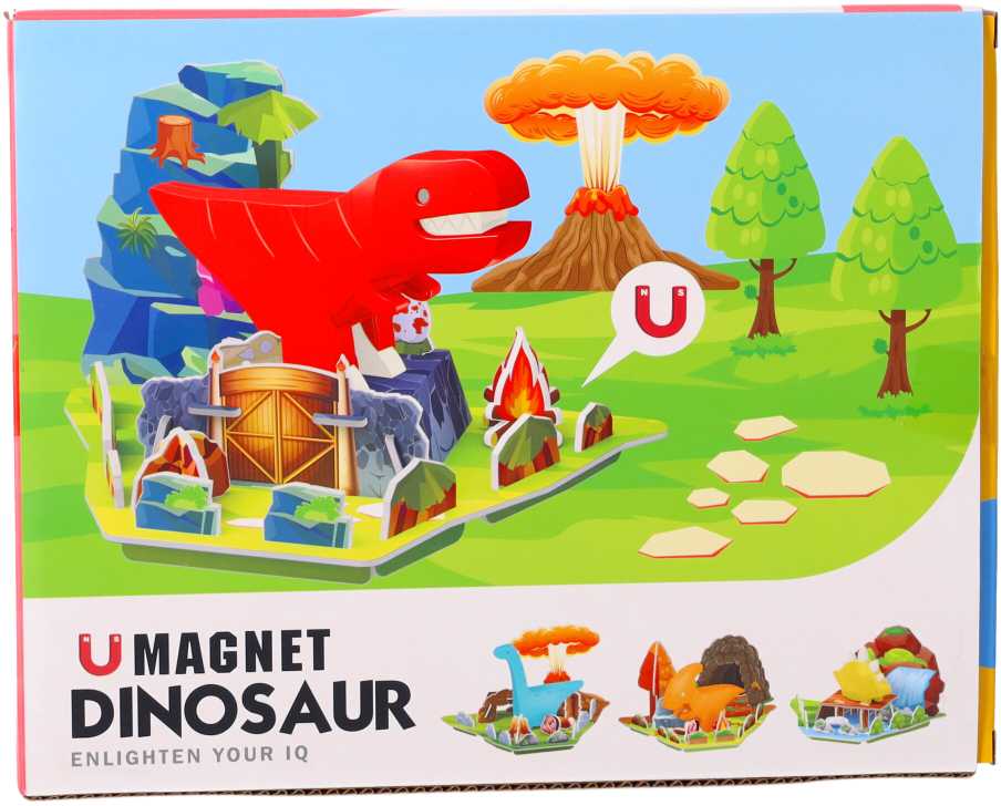 Edukacinė žaislas dinozauras su magnetinėmis jungtimis