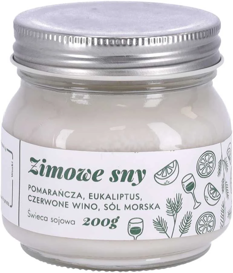 Polska Premium kvapinė žvakė - Žiemos sapnai, 200g