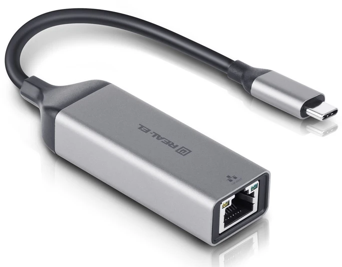 Adapteris REAL-EL CE-150 pilkas (kosminė pilka), Gigabit Ethernet