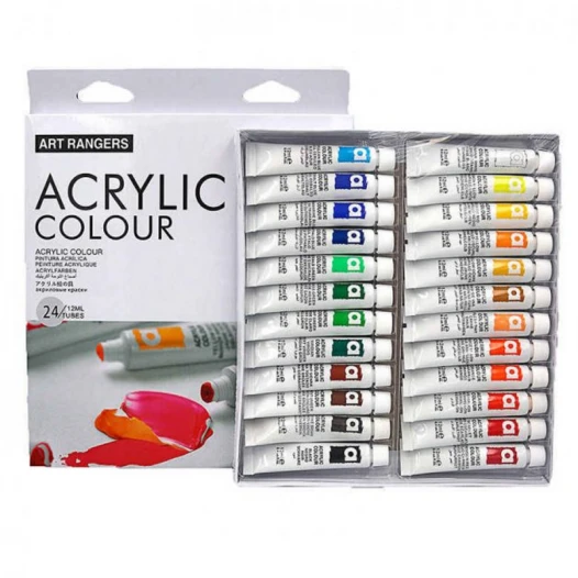 Akrilinių dažų rinkinys ART RANGERS 24x12ml