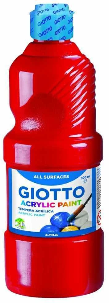Akriliniai dažai Fila Giotto, 500ml, raudonos spalvos