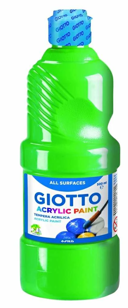 Akriliniai dažai Fila Giotto, 500ml, žalios spalvos