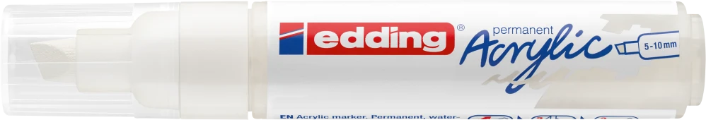 Akrilinis žymeklis edding 5000, baltos spalvos