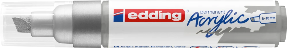 Akrilinis žymeklis edding 5000, sidabrinės spalvos
