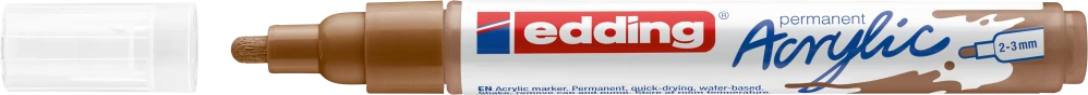 Akrilinis žymeklis edding 5100, šviesiai rudos spalvos
