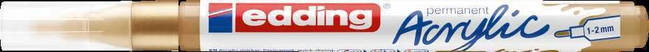 Akrilinis žymeklis edding 5300 aukso spalvos