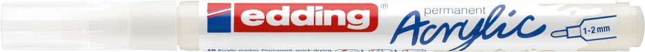 Akrilinis žymeklis edding 5300, baltos spalvos