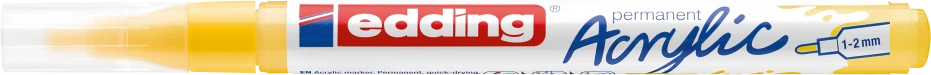 Akrilinis žymeklis edding 5300, geltonos spalvos