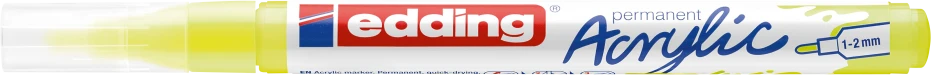 Akrilinis žymeklis edding 5300, neoninės geltonos spalvos
