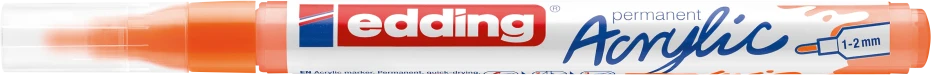 Akrilinis žymeklis edding 5300, neoninės oranžinės spalvos