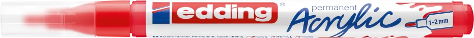 Akrilinis žymeklis edding 5300, raudonos spalvos