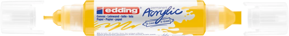 Akrilinis žymeklis Edding 5400, geltonos spalvos