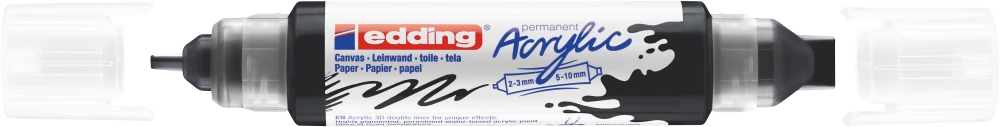 Akrilinis žymeklis Edding 5400, juodos spalvos