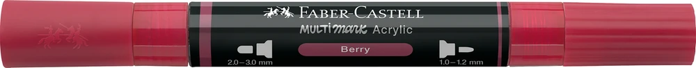 Akrilinis žymeklis Faber-Castell Multimark SP, vyšnių spalva 433