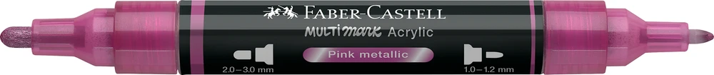 Akrilinis žymeklis Faber-Castell Multimark SP, metalinė rožinė spalva 290