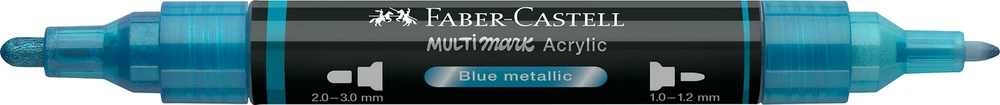 Akrilinis žymeklis Faber-Castell Multimark SP, metalinė mėlyna spalva 292