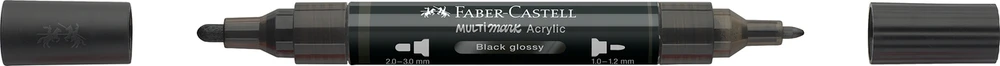 Akrilinis žymeklis Faber-Castell Multimark SP, juoda blizgi spalva 299