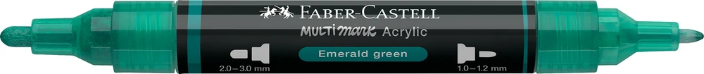 Akrilinis žymeklis Faber-Castell Multimark SP, smaragdo žalia spalva 358