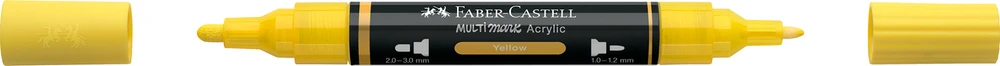 Akrilinis žymeklis Faber-Castell Multimark SP, geltonos spalvos 108