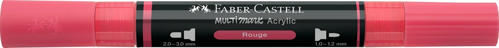 Akrilinis žymeklis Faber-Castell Multimark SP, rausvai raudona spalva 124