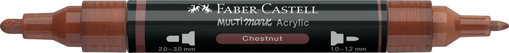 Akrilinis žymeklis Faber-Castell Multimark SP, kaštono spalva 378