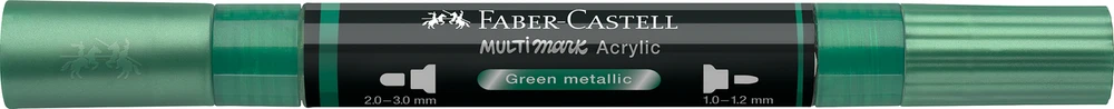 Akrilinis žymeklis Faber-Castell Multimark SP, metalinė žalia spalva 295