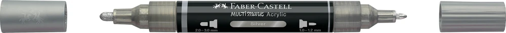Akrilinis žymeklis Faber-Castell Multimark SP, sidabrinė spalva 251