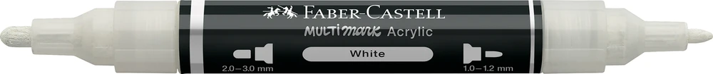 Akrilinis žymeklis Faber-Castell Multimark SP baltos spalvos 101
