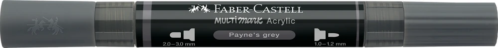 Akrilinis žymeklis Faber-Castell Multimark SP, tamsiai mėlyna-pilka spalva 181