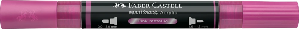 Akrilinis žymeklis Faber-Castell Multimark SP, metalinė rožinė spalva 290