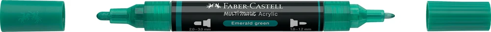 Akrilinis žymeklis Faber-Castell Multimark SP, smaragdo žalia spalva 358