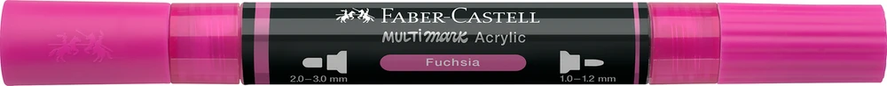 Akrilinis žymeklis Faber-Castell Multimark SP, fuksijų spalva 125