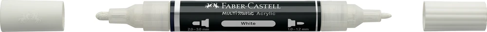 Akrilinis žymeklis Faber-Castell Multimark SP baltos spalvos 101