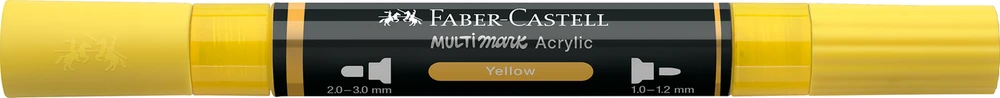Akrilinis žymeklis Faber-Castell Multimark SP, geltonos spalvos 108