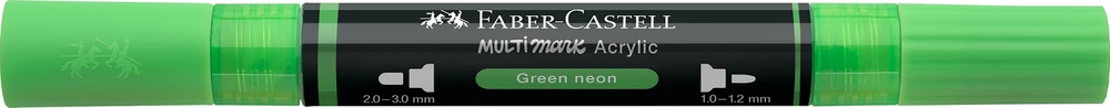 Akrilinis žymeklis Faber-Castell Multimark SP, neoninė žalia spalva 257